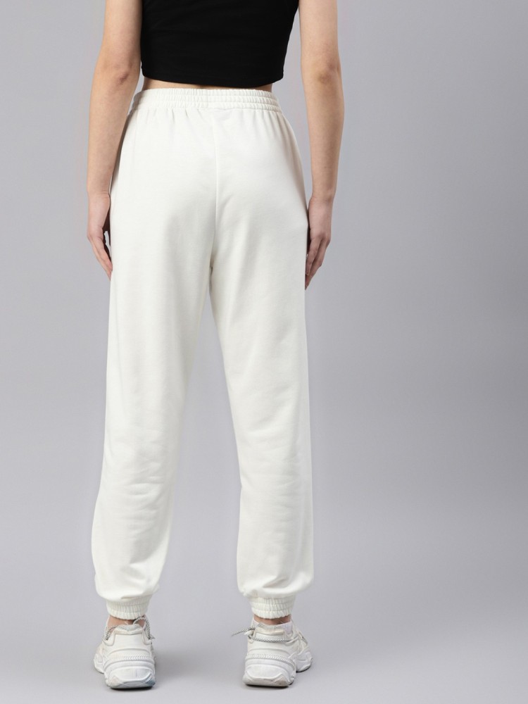 LAABHA Solid Women White Track Pants - Buy LAABHA Solid Women