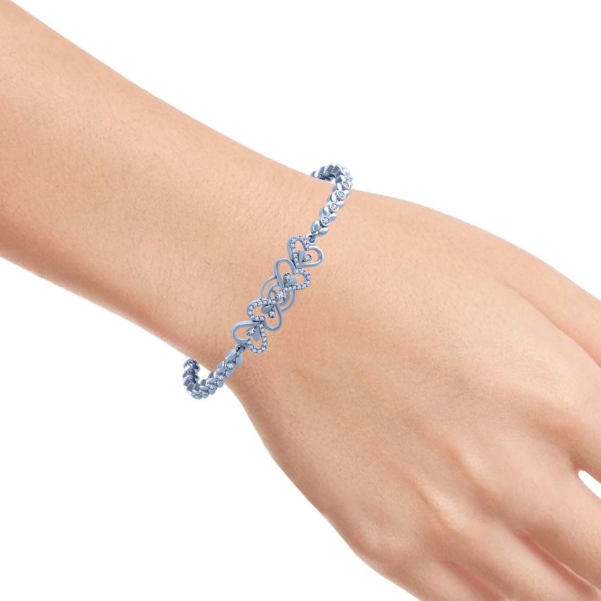 PC Chandra Jewellers Sterling Silver Bracelet Price in India Buy PC Chandra Jewellers Sterling Silver Bracelet Online at Best Prices in India Flipkart
