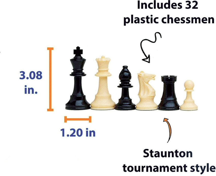  Chess Set, 15x15 Folding Magnetic Wooden Standard