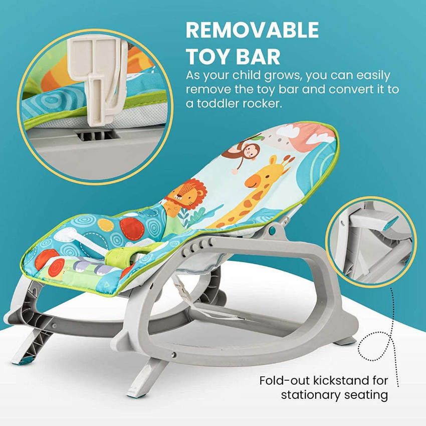 GoodLuck Baybee Baby Bouncer and Rocker Cum Musical Chair for Boys