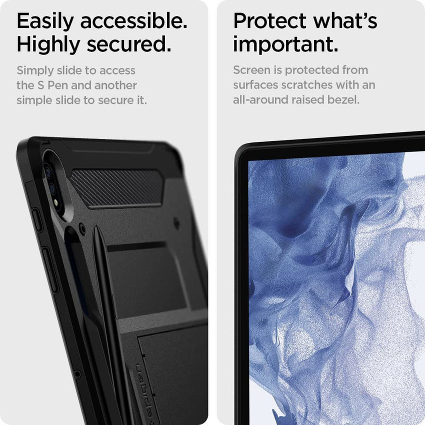 Spigen Rugged Armor Pro Back Cover for Samsung Galaxy Tab S7 Plus 