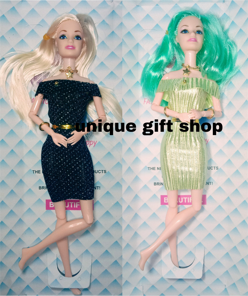 UNIQUE GIFT SHOP Doll House Set with Foldable Hands Cute Doll for