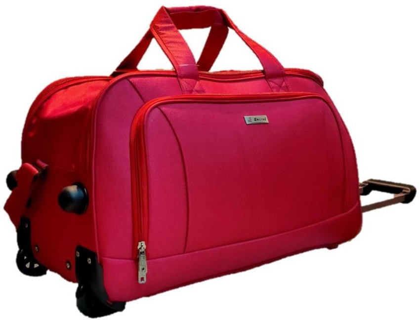 Encore Luggage DUFFLE BAG WITH TROLLEY 20 INCH Duffel With Wheels Strolley RED Price in India Flipkart