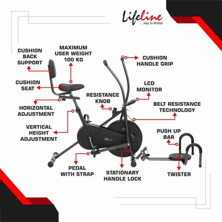 Lifeline air bike 3 in online 1