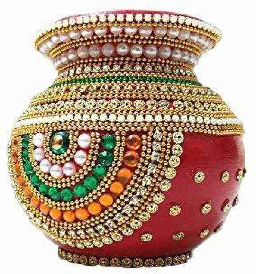 Flipkart.com | Aabhaas Design Home Decorative Terracotta Kundan ...