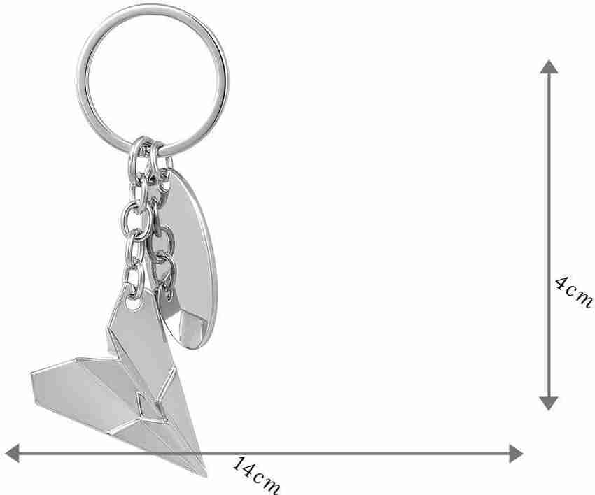 Paper airplane keychain on sale
