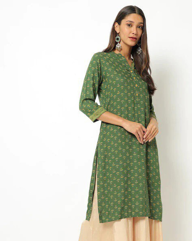Avaasa Women Printed Straight Kurta Buy Avaasa Women Printed