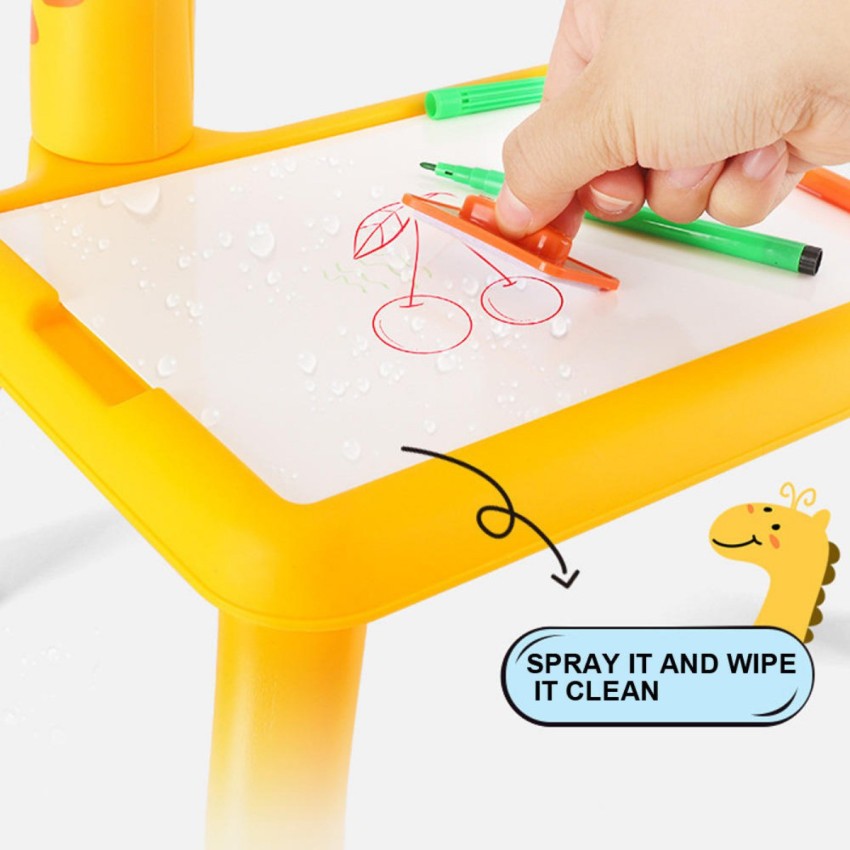 Plastic Trace And Draw Projector Toy Game Drawing Board For Age 3+ Toddler  Purple