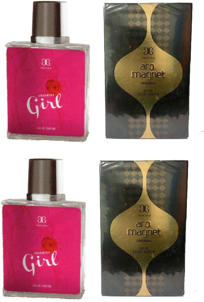 Buy AROCHEM 2 Charming Girl and 2 Magnet Perfume 100ML Each Pack