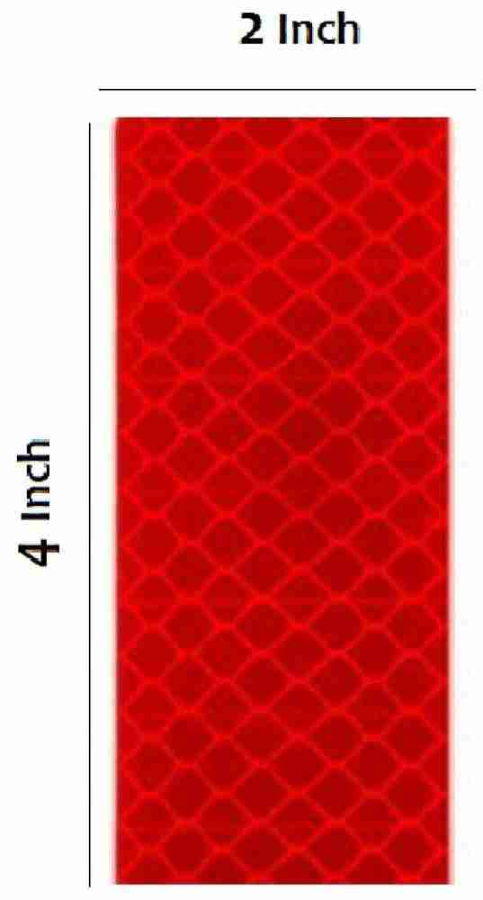 HM EVOTEK High Intensity Reflective Reflector Tape 2Inch X 4 Inch Pack of 3  Pcs 50 mm x 0.1 m Red Reflective Tape Price in India - Buy HM EVOTEK High  Intensity