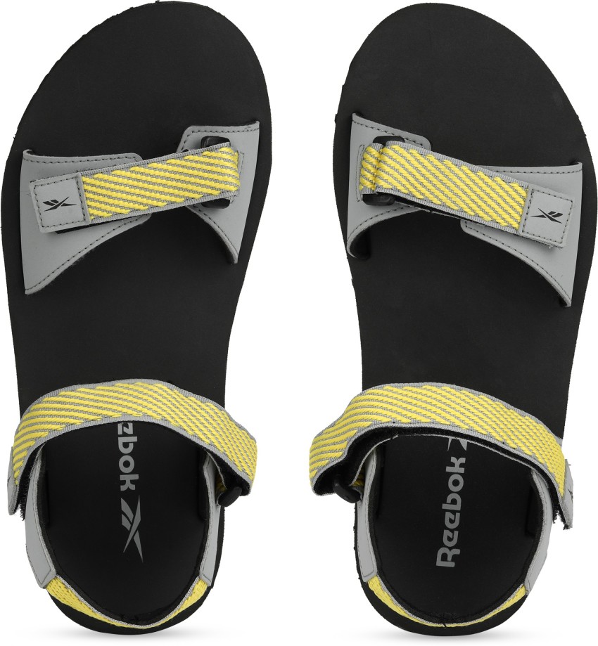 reebok sandals yellow