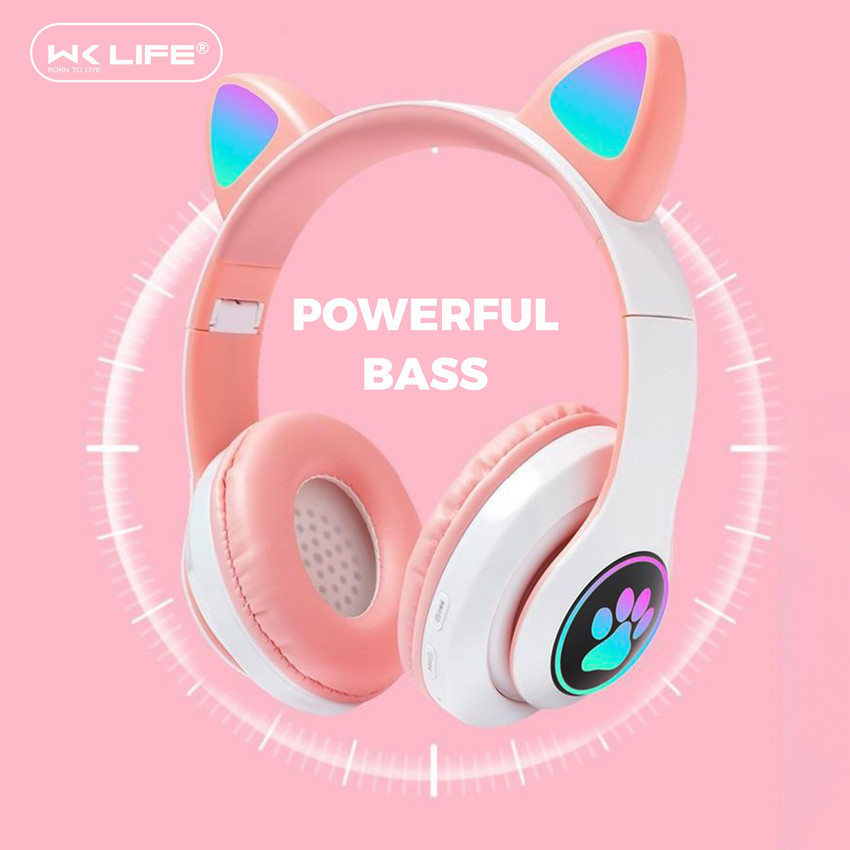 Light pink sales wireless headphones