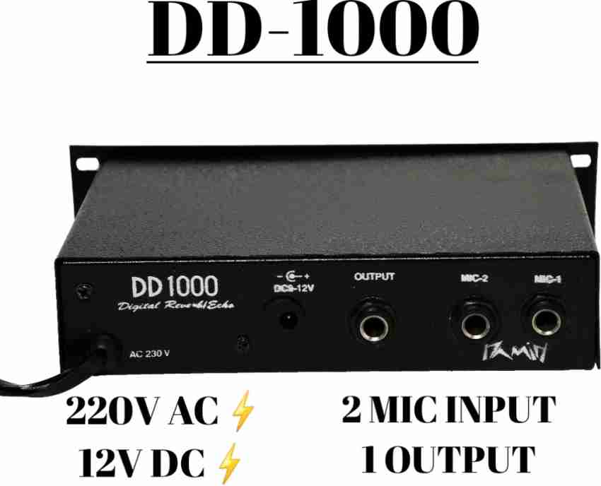 hamid sound kraft DD-1000 DIGITAL DELAY (ECHO MACHINE) SMALL 2 MIC Digital  Sound Mixer Price in India - Buy hamid sound kraft DD-1000 DIGITAL DELAY  (ECHO MACHINE) SMALL 2 MIC Digital Sound