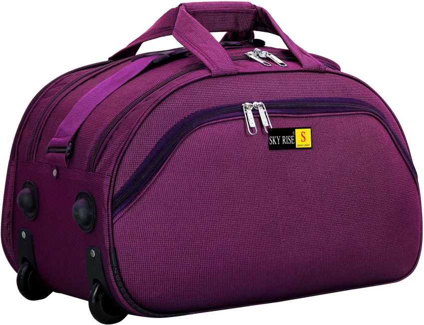 SKY RISE Trolley bags Travel Bags, Tourist Bags Suitcase, Luggage Bags  Expandable Cabin & Check-in Set 2 Wheels - 21 inch PURPLE - Price in India