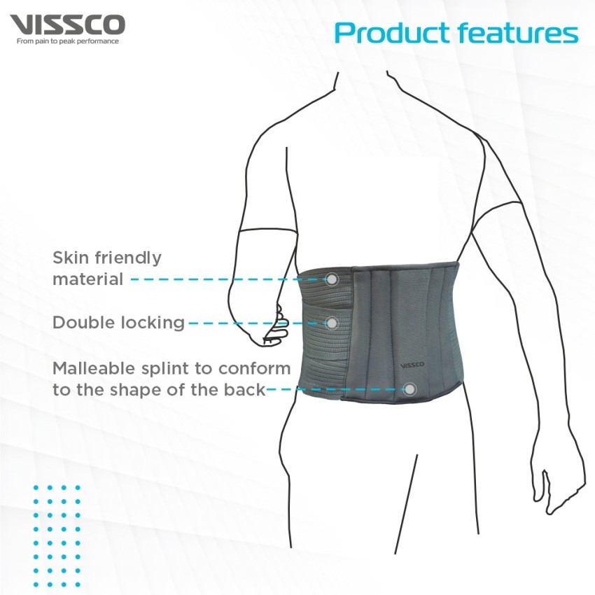 Buy Vissco Back Support Sacro Lumbar Belt With Double Strapping