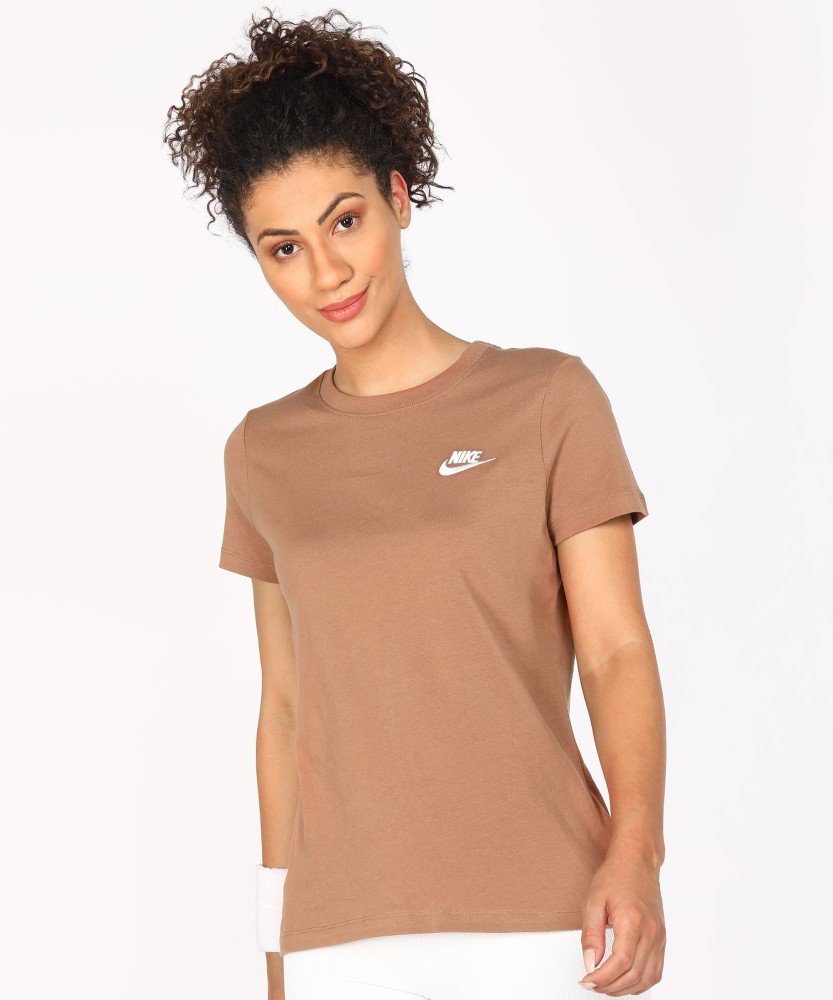 Nike brown hotsell t shirt