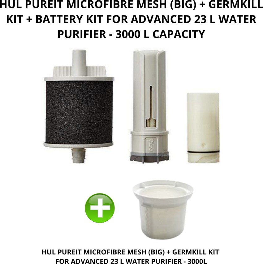 Touch N Feel HUL PUREIT MICROFIBRE MESH(BIG)+GERMKILL KIT+ BATTERY KIT FOR  ADVANCED 23L-3000L Media Filter Cartridge Price in India - Buy Touch N Feel  HUL PUREIT MICROFIBRE MESH(BIG)+GERMKILL KIT+ BATTERY KIT FOR