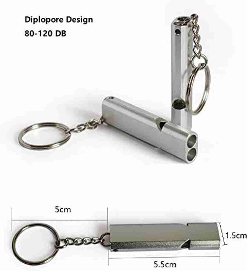 PSYCH Dual tube Metal Whistle Outdoor Dog Birds Training Whistle