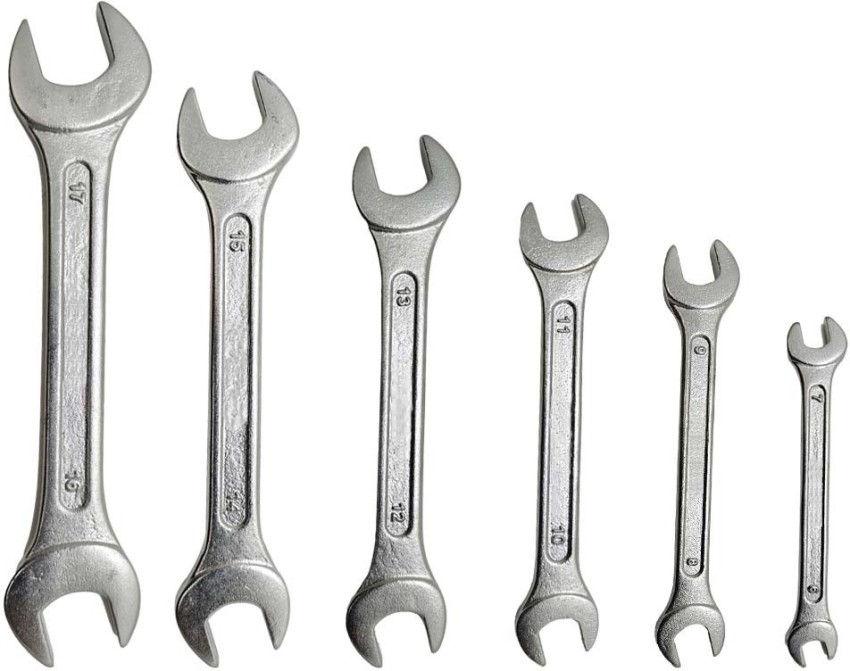 Hyderon Double Open end Spanner Wrench 6 pcs set Double Sided Open End  Wrench Price in India - Buy Hyderon Double Open end Spanner Wrench 6 pcs set  Double Sided Open End