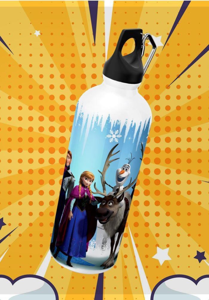 Disney Plastic Water Bottle - Frozen - Anna, Elsa and Olaf