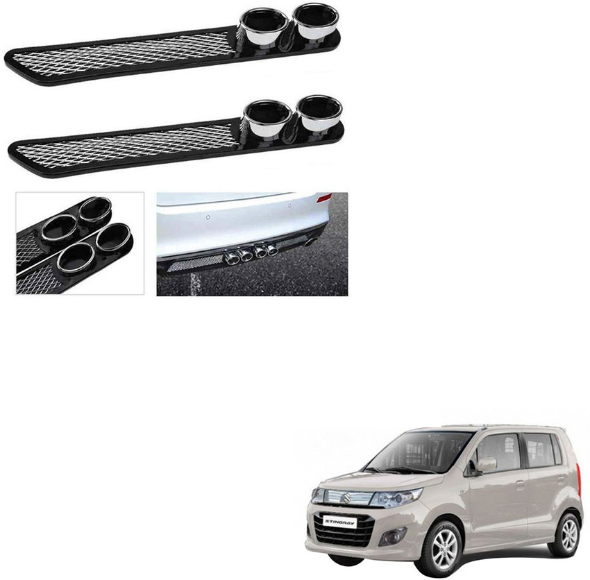 SEMAPHORE Stainless Steel Plastic Car Bumper Guard Price in India