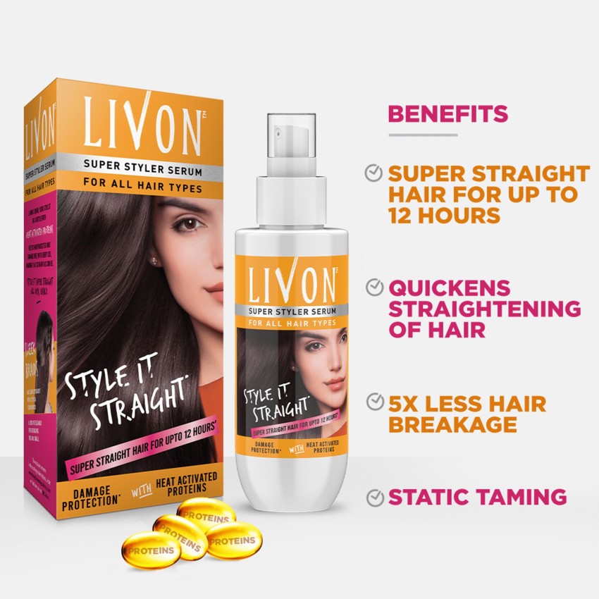 LIVON Super Styler Hair Serum for Hair Straightening with Syska Hair Straightener Price in India Buy LIVON Super Styler Hair Serum for Hair Straightening with Syska Hair Straightener Online In India