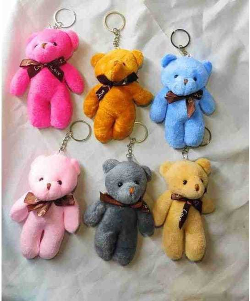 Gifters garden multicolor Color soft Teddy Bear Key Ring Locking Key Chain 1 peice Key Chain Price in India Buy Gifters garden multicolor Color soft Teddy Bear Key Ring Locking Key