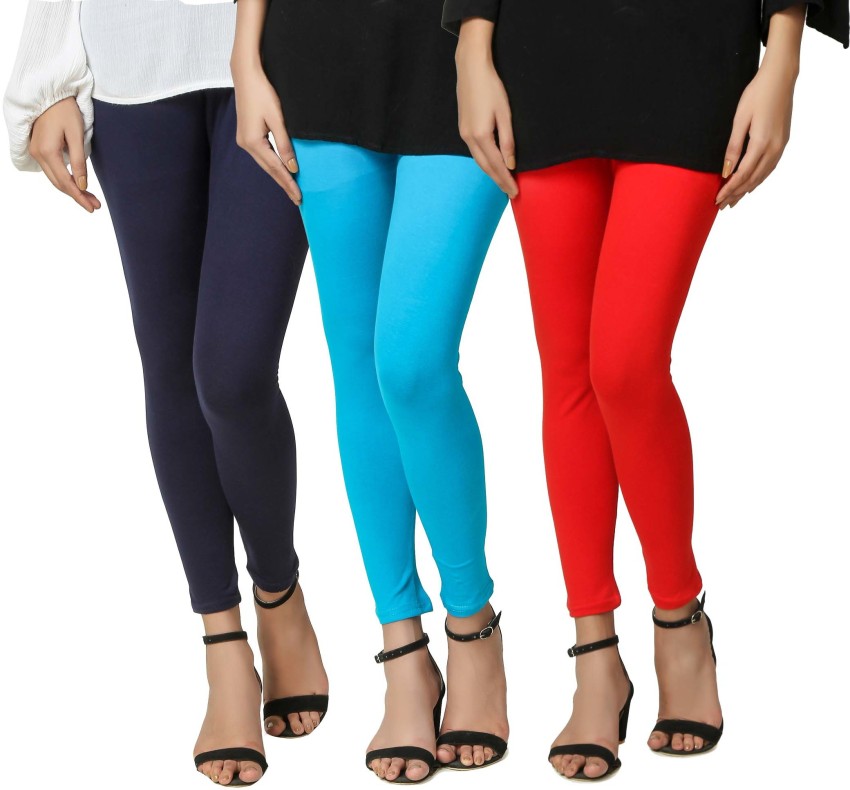 Buy SwaNit Women Orange and Pink Printed Cotton Lycra Blend Pack of 2  Leggings Free Size Online at Best Prices in India - JioMart.