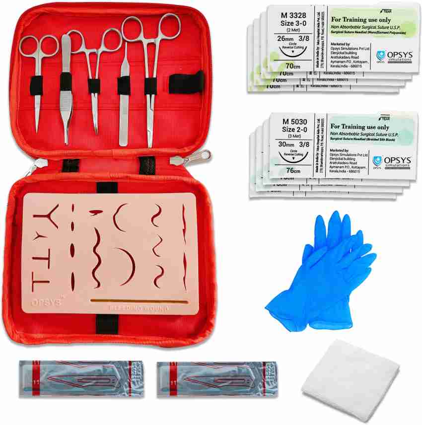 opsys complete Suture Practice Kit Including bleeding wound suture pad  Medical Equipment Combo Price in India - Buy opsys complete Suture Practice  Kit Including bleeding wound suture pad Medical Equipment Combo online