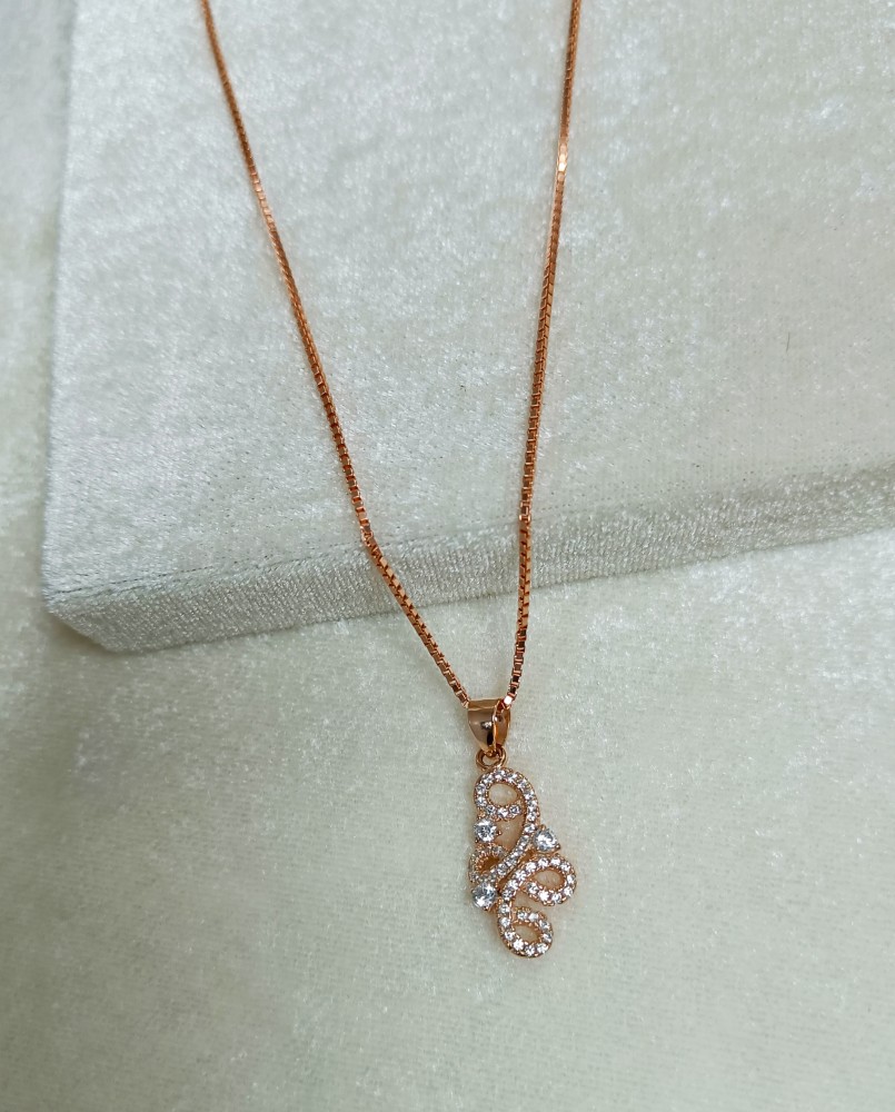 Buy Taarose by Osasbazaar Sterling Silver Necklace Rose Gold For