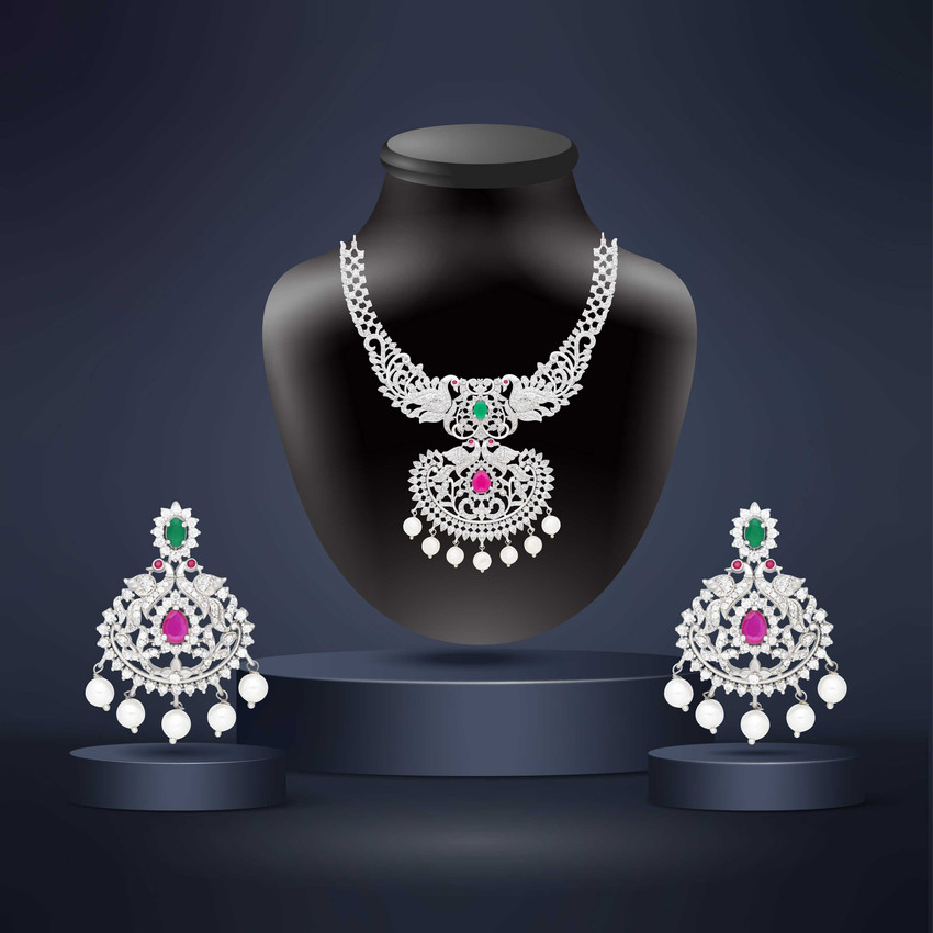 Bhima jewellers diamond necklace with price on sale