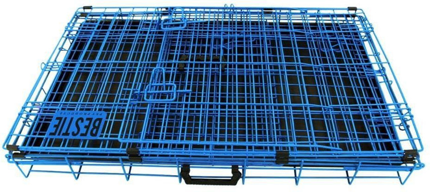 Bestie Dog Cage Crate Kennel Double door folding crate with PAW
