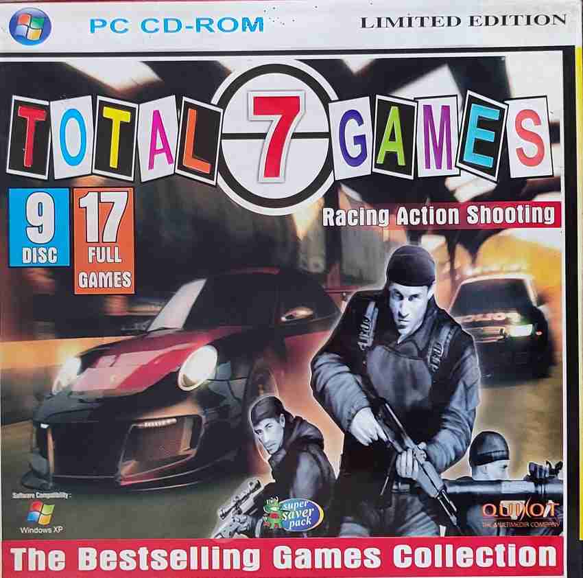 TOTAL GAMES 7 RACING ACTION SHOOTING CD DVD SET