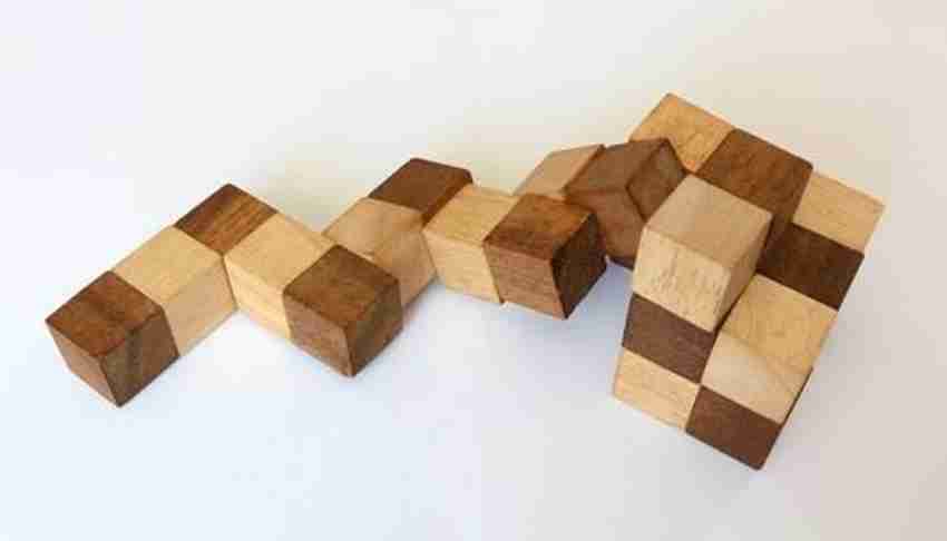 Wooden 2025 cube puzzle