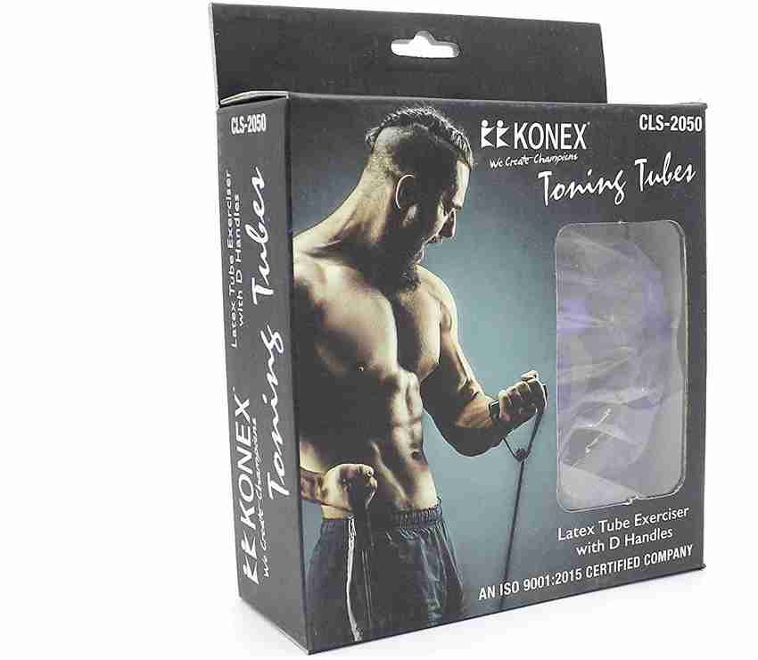 Konex Single Toning Resistance Tube with D Handles for Fitness Exercise Resistance Tube Buy Konex Single Toning Resistance Tube with D Handles for Fitness Exercise Resistance Tube Online at Best Price...