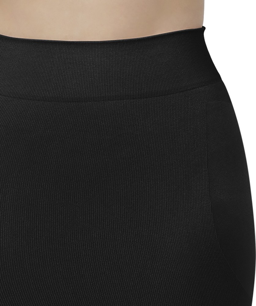 SCUBE DESIGNS Saree Shapewear Black (L) Nylon Blend Petticoat