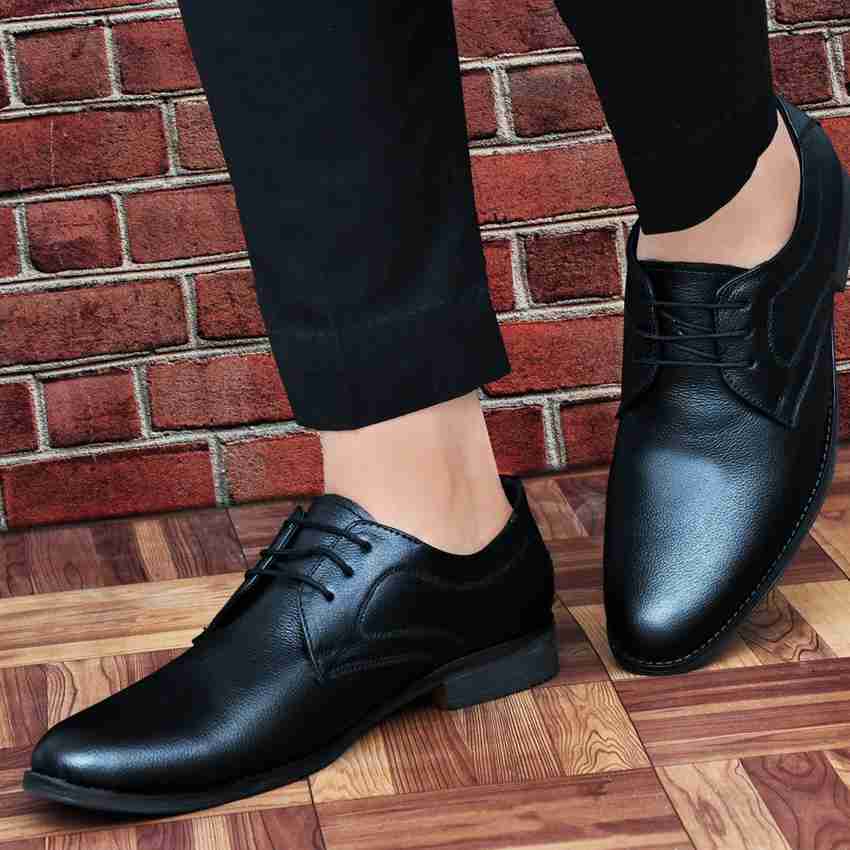 TOR Shoes Genuine Leather Formal Shoes For Men Lace Up For Men