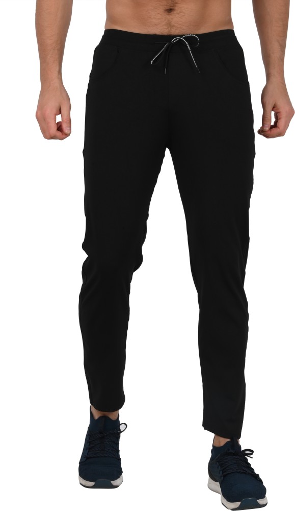 FABSTIEVE Solid Men Black Track Pants - Buy FABSTIEVE Solid Men Black Track  Pants Online at Best Prices in India