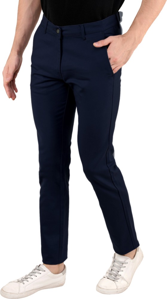 Kane Infinity Active Slim Fit Dark Denim Micro Texture Trouser