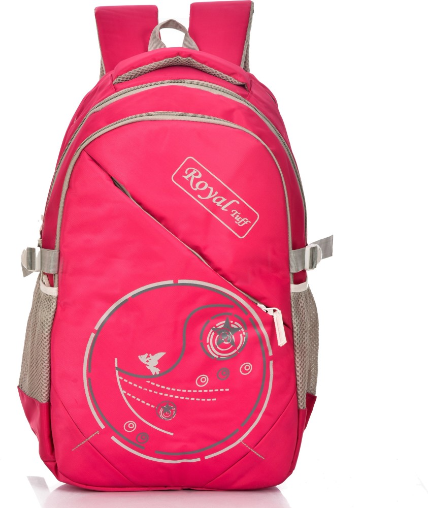 Royal Tuff School Office Tour Bags 32 L Backpack Pink Price in