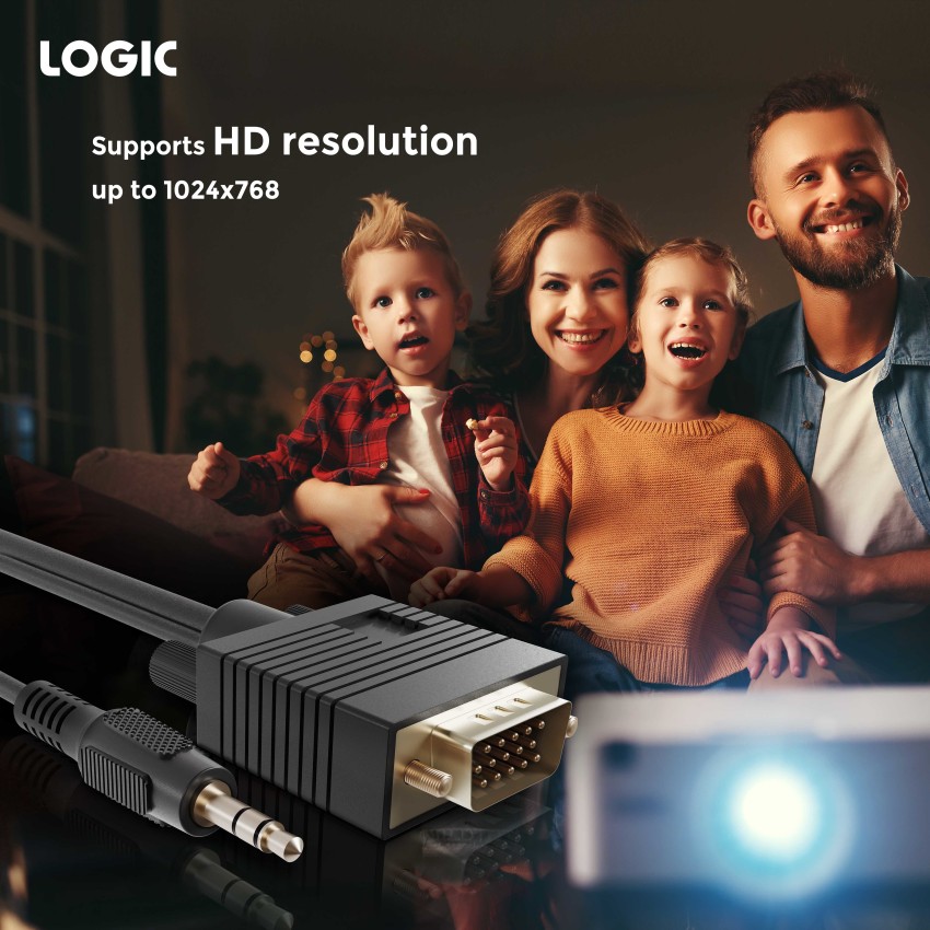 Logic HDMI Cable 1.8 m DP Cable 1.8 m Male to Male - Logic 