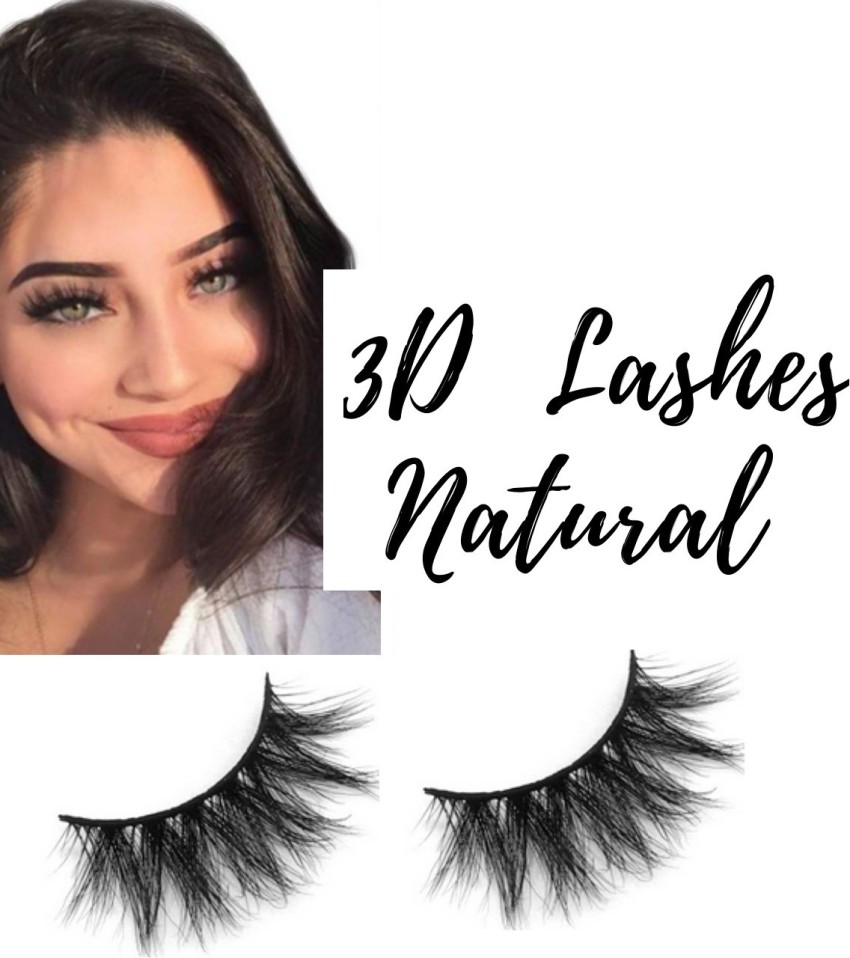 Buy MAYCREATE® 1 Pair 3D False Eyelashes Natural Look Reusable