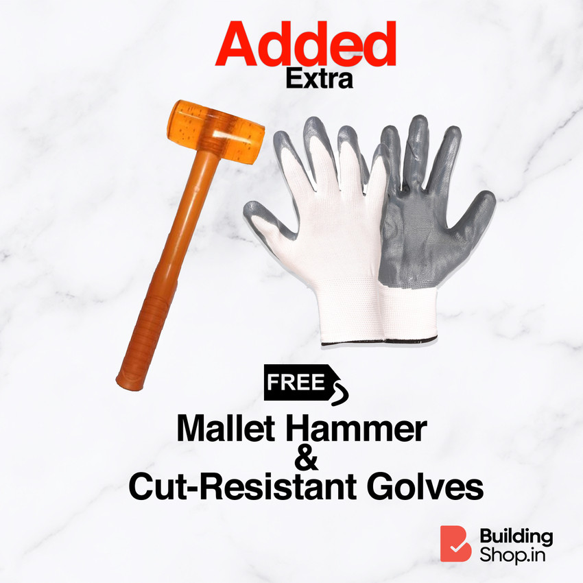 Buildingshop Rubber Hammer Mallet Hammer 450 Grams For Flooring