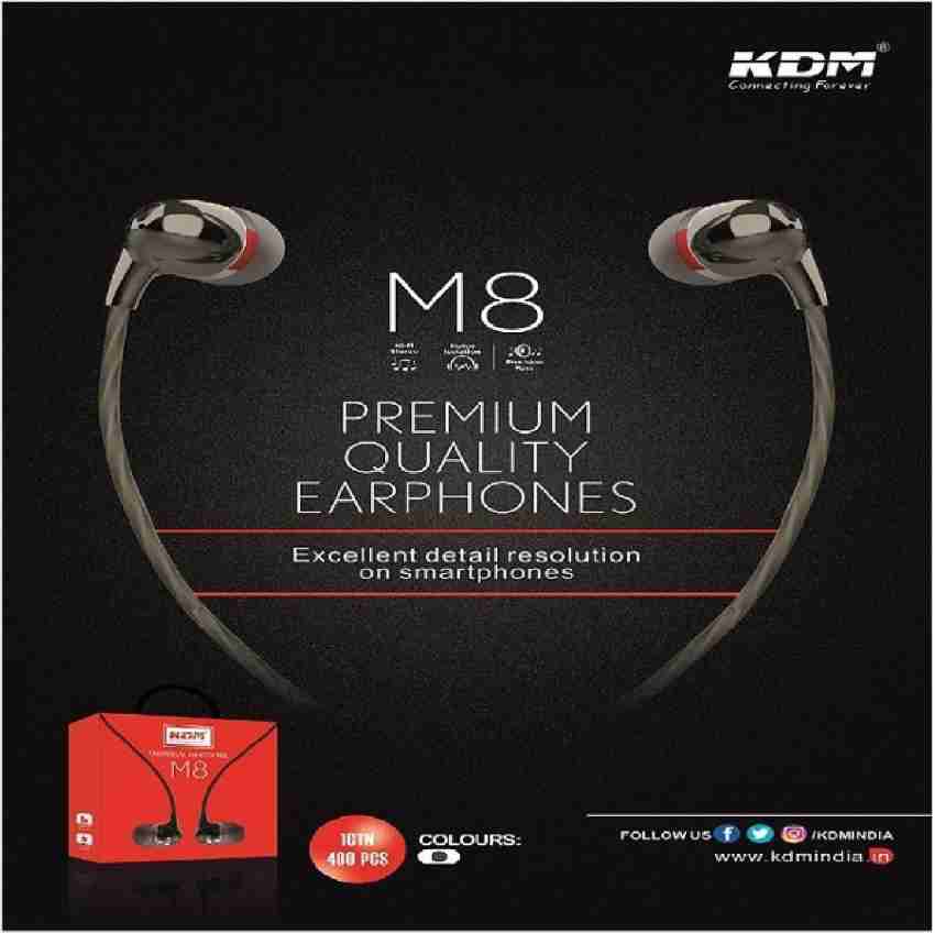 Kdm m8 mini online stereo earphones