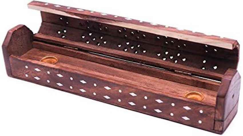 Incense Holder for ConeTraditional Incense Burner Wooden Incense Storage Holder Incense Stick Holder, Size: 9.50