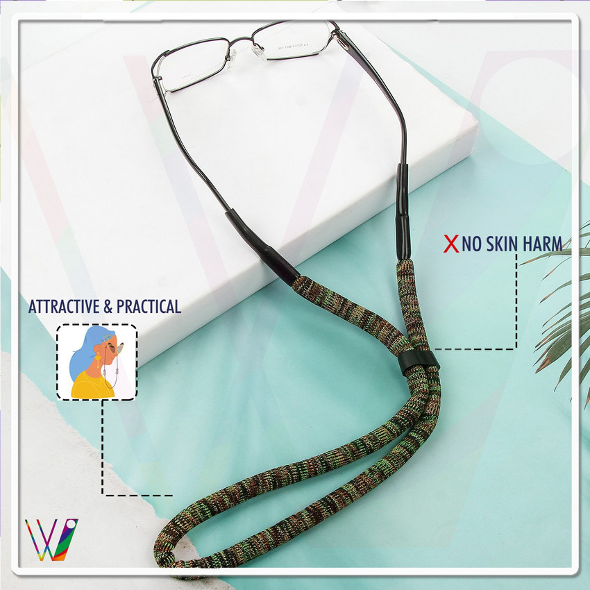 VIVID EYEGLASSES Sports Eyewear Straps Rope cord lanyard Spectacle sportswear Fabric Chain