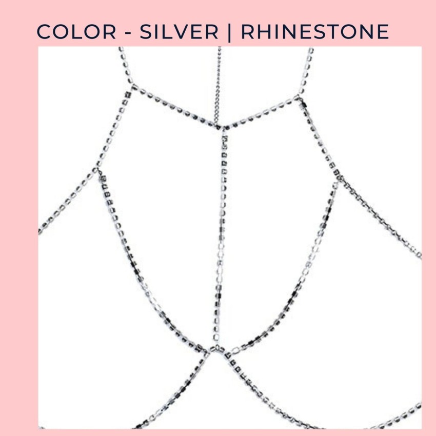 Women's Assorted Crystal Rhinestone Chain Bra and Legging Jewelry