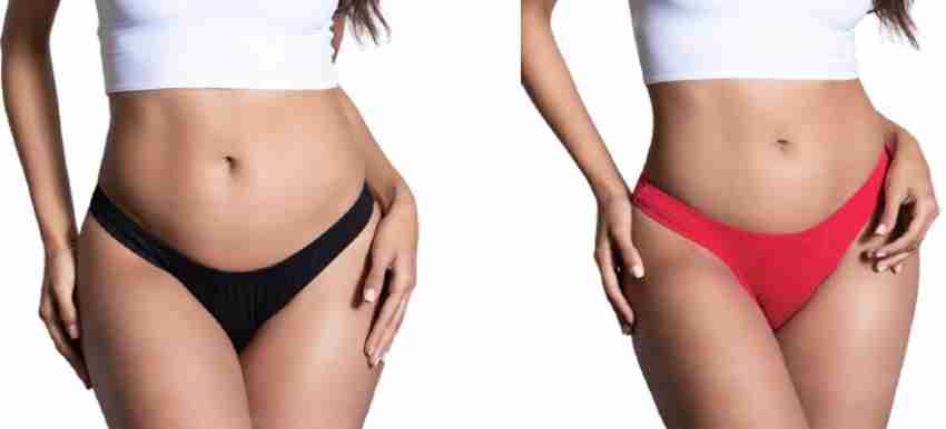 Buy Kilian Women Thong Black, Red Panty Online at Best Prices in India