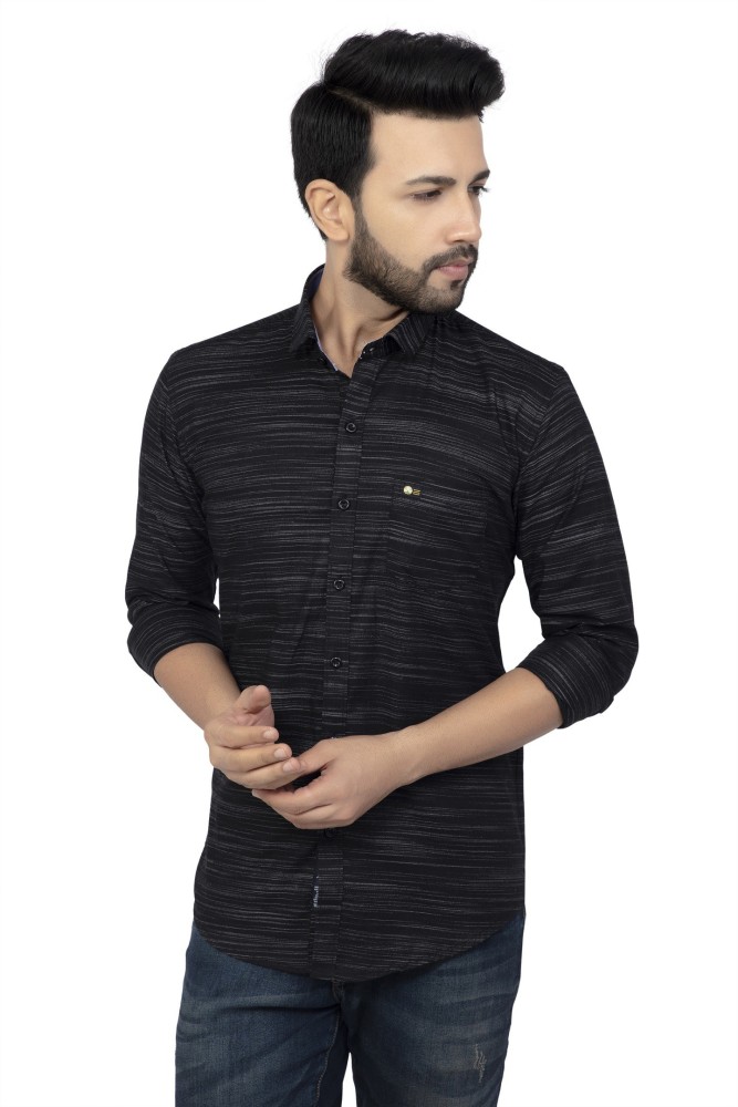 Men Regular Fit Printed Ribbed Collar Casual Shirt - Xxl, Free Delivery at  Rs 299, Men Printed Shirt