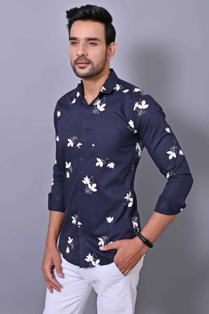 H and m top mens floral shirt